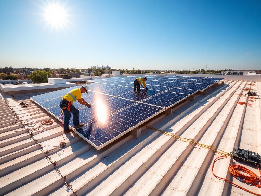 Installation solaire réalisée par IT GROUP INC SARL